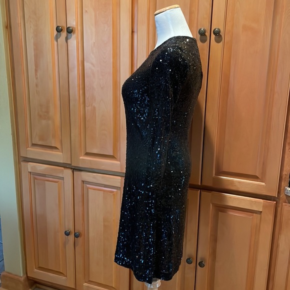 Tory Burch Black Sequin Sparkly Dress - Picture 5 of 7